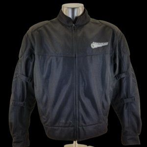 First Gear Motorcycle Black Mesh Padded Sleeves Br